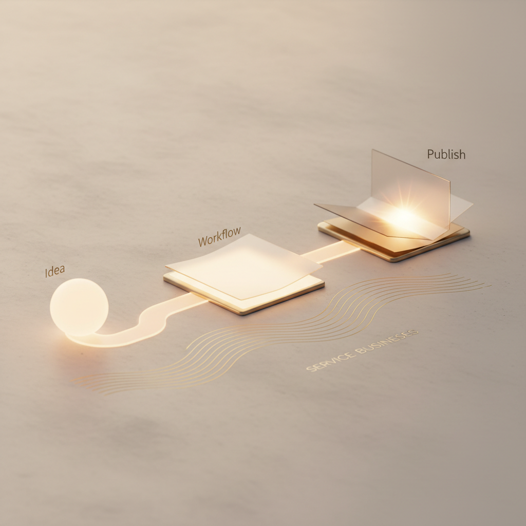 Clarity-First Workflow: From Idea to Publish for Service Businesses